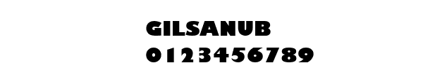 Fuente GILSANUB.TTF
