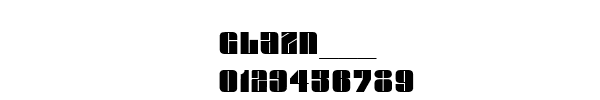 Fuente GLAZN___.TTF