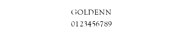 Fuente GOLDENN.TTF