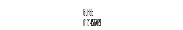 Fuente GORGB___.TTF