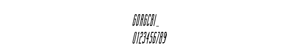 Fuente GORGCBI_.TTF