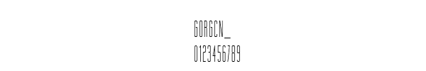 Fuente GORGCN__.TTF
