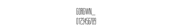 Fuente GORGWN__.TTF