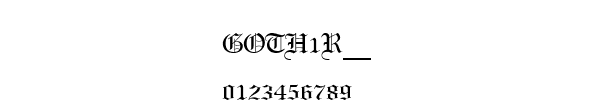 Fuente GOTH1R__.TTF