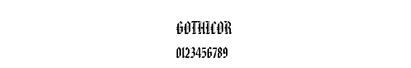 Fuente GOTHICOR.TTF