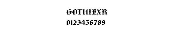 Fuente GOTHIEXR.TTF
