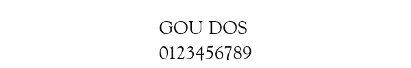 Fuente GOU DOS.TTF