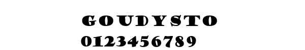 Fuente GOUDYSTO.TTF