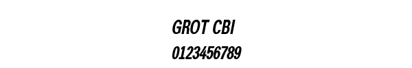 Fuente GROT CBI.TTF