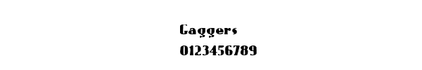 Fuente Gaggers.ttf