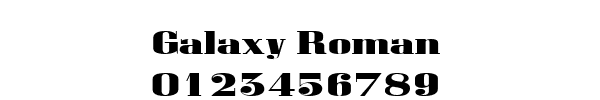 Fuente Galaxy Roman.ttf