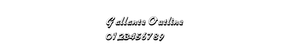Fuente Gallante Outline.ttf