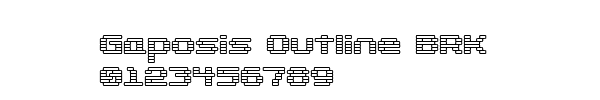Fuente Gaposis Outline BRK.ttf