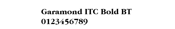 Fuente Garamond ITC Bold BT.ttf