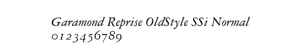 Fuente Garamond Reprise OldStyle SSi Normal.ttf