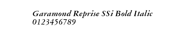 Fuente Garamond Reprise SSi Bold Italic.ttf