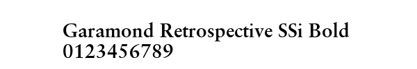 Fuente Garamond Retrospective SSi Bold.ttf