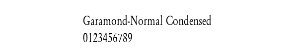 Fuente Garamond-Normal Condensed.ttf
