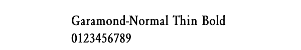 Fuente Garamond-Normal Thin Bold.ttf