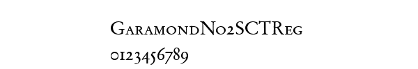 Fuente GaramondNo2SCTReg.ttf