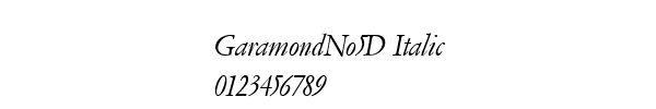 Fuente GaramondNo5D Italic.ttf