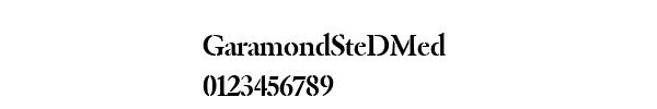 Fuente GaramondSteDMed.ttf