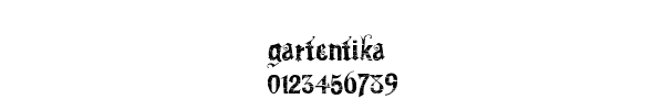 Fuente Gartentika.ttf