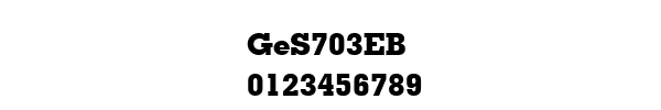 Fuente GeS703EB.ttf