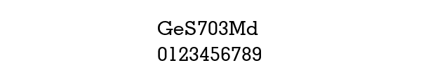 Fuente GeS703Md.ttf