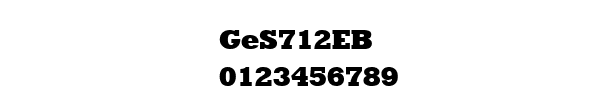 Fuente GeS712EB.ttf