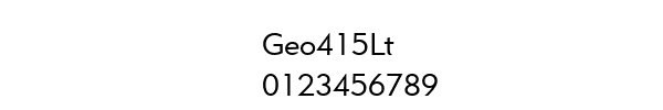 Fuente Geo415Lt.ttf