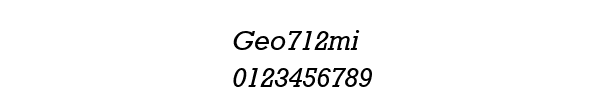Fuente Geo712mi.ttf