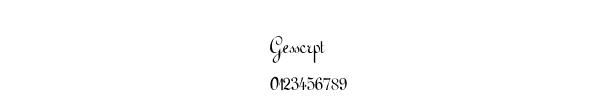 Fuente Gesscrpt.ttf