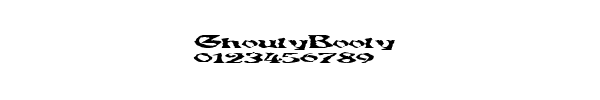 Fuente GhoulyBooly.ttf
