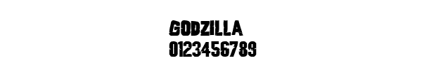 Fuente Godzilla.ttf