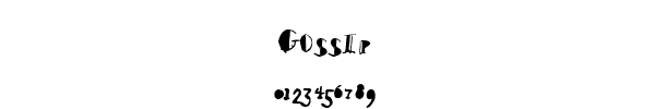 Fuente Gossip.ttf