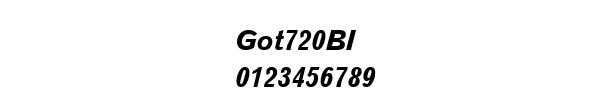 Fuente Got720BI.ttf