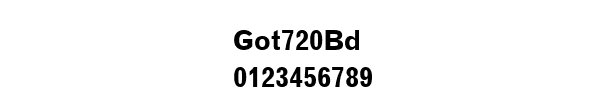 Fuente Got720Bd.ttf