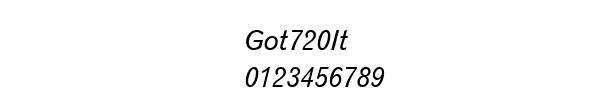 Fuente Got720It.ttf
