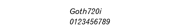 Fuente Goth720i.ttf