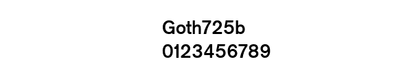 Fuente Goth725b.ttf
