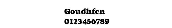 Fuente Goudhfcn.ttf