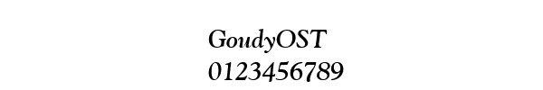 Fuente GoudyOST.ttf