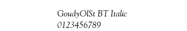 Fuente GoudyOlSt BT Italic.ttf