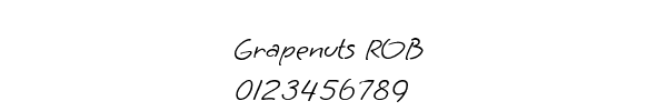 Fuente Grapenuts ROB.ttf