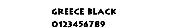 Fuente Greece Black.ttf