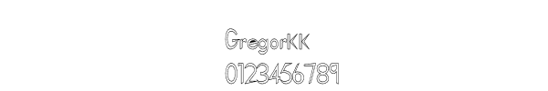 Fuente Gregorkk.ttf