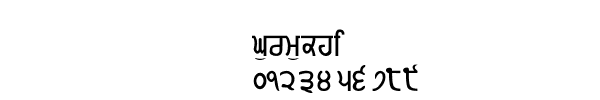 Fuente Gurmukhi.ttf