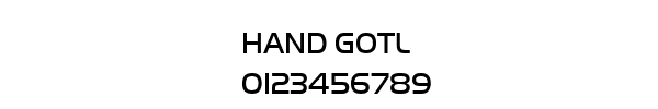 Fuente HAND GOTL.TTF
