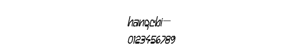 Fuente HANGCBI_.TTF